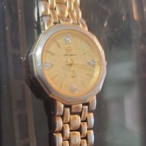 Jules Jurgensen 7211 Gold Watch with Diamond Accents